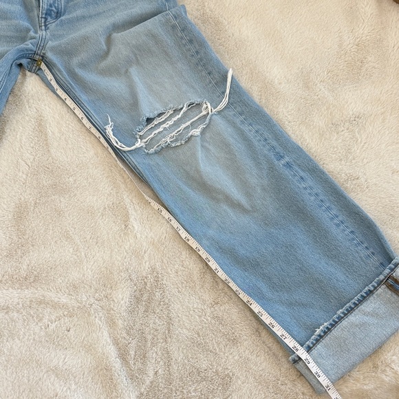 Madewell distressed low slung baggy jeans. Size 27 - Picture 5 of 8